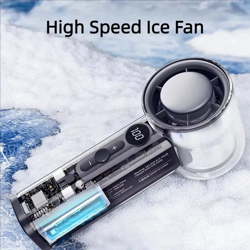 Portable Mecha-Style Handheld Fan