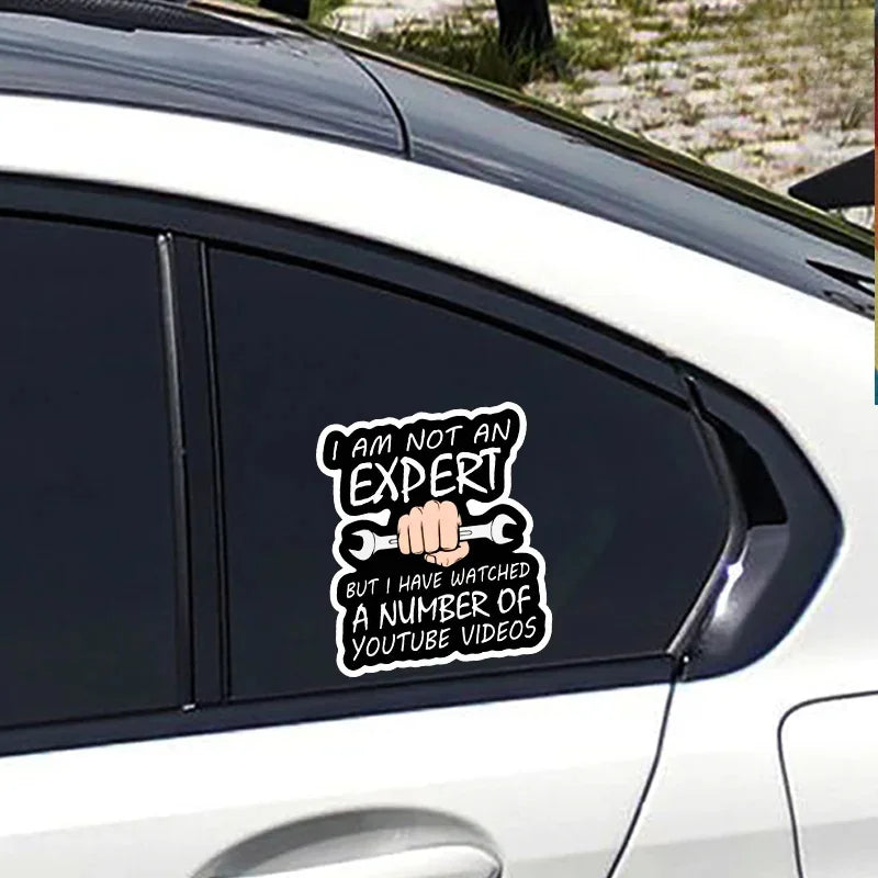 Humorous Mechanic Vinyl Decal