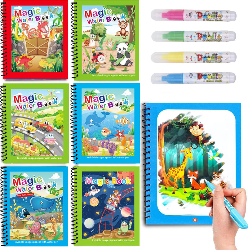 Reusable Water Drawing Book with Refillable Pen