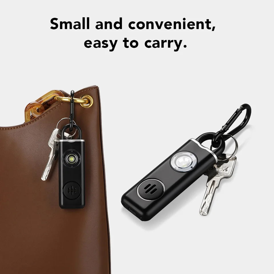 Personal Safety Alarm with LED Flashlight and USB-C Charging