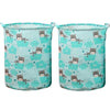 Foldable Fabric Laundry Basket with Handles