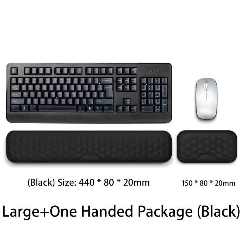 Ergonomic Keyboard & Mouse Pad with Wrist Rest