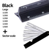 Triangular Scale Ruler 30cm – 6 Precision Scales for Drafting & Architecture