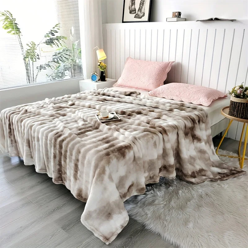 Couverture en fausse fourrure ultra-douce