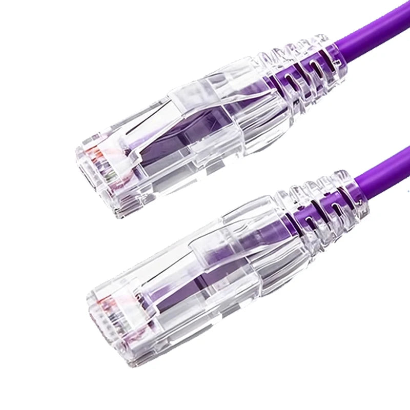 Slim Cat6A Ethernet Patch Cables – 28AWG UTP RJ45 (5-Pack)