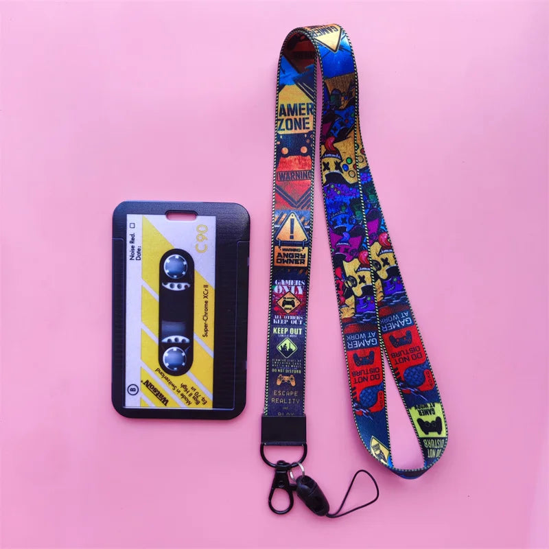 Retro Camera Card Holder with Lanyard