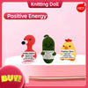 Handmade Wool Knit Potato Plush Doll with Inspirational Card