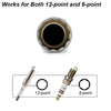Universal Joint Spark Plug Socket Set with Magnetic Thin Wall Design