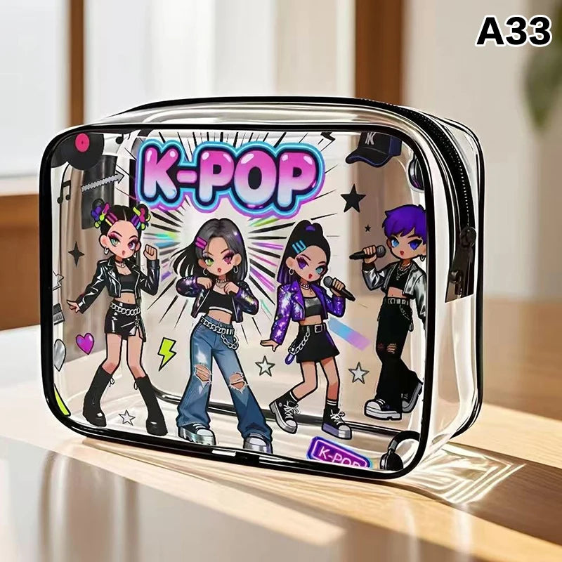 Large Capacity Travel Cosmetic Bag with Multifunctional Storage