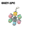 LED Light-Up Keyboard Keychain Fidget Toy