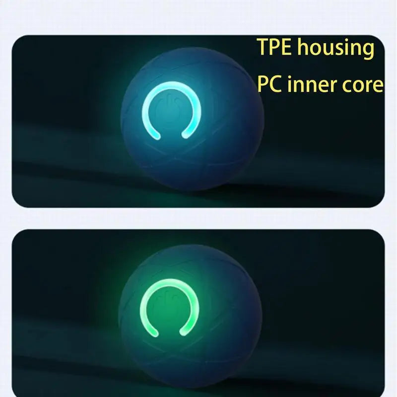 Interactive LED Rolling Ball Dog Toy
