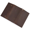 Vintage Leather Bifold Wallet with Metal Chain