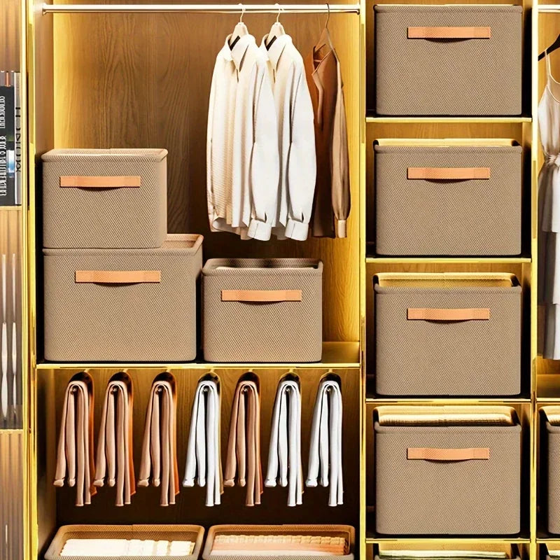 Foldable Non-Woven Fabric Closet Organizer Box