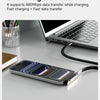 USB-C to USB-C Adapter with Foldable Phone Stand – 240W Fast Charging & Data Transfer