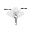 A white self-adhesive stainless steel wall hook with a loop and hanger, shown against a white background.