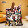 Funny Monkey Print Flannel Blanket – Soft & Cozy Throw
