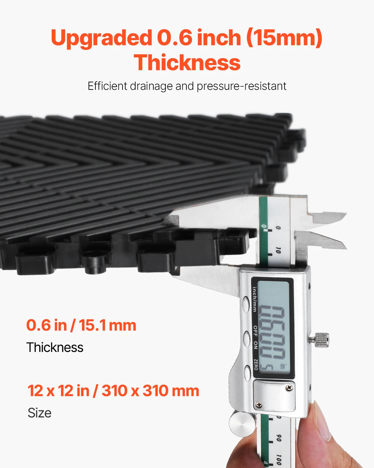 Interlocking Drainage Floor Tiles with Anti-Slip Surface