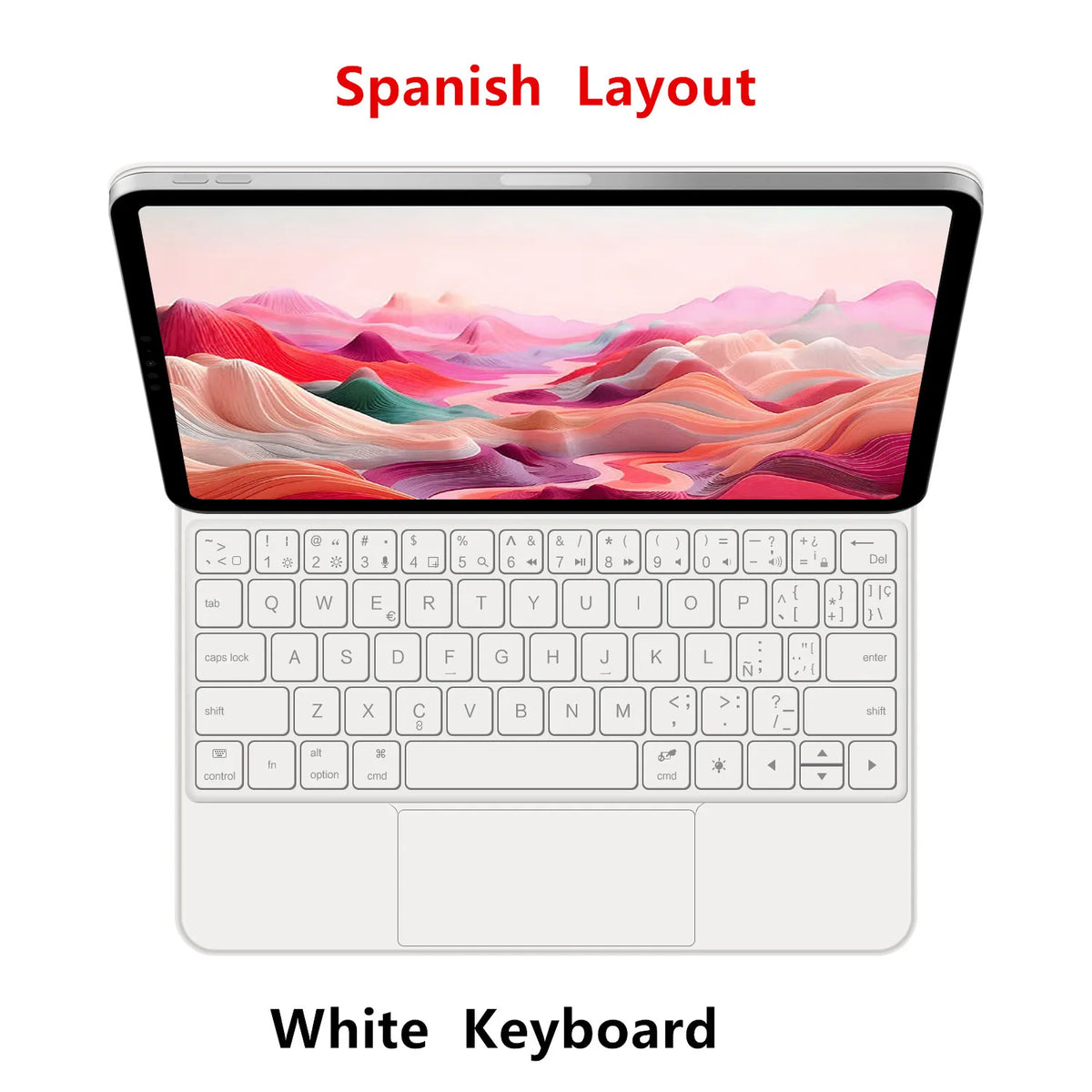 iPad Magic Keyboard Case with Backlit Keys and Touchpad