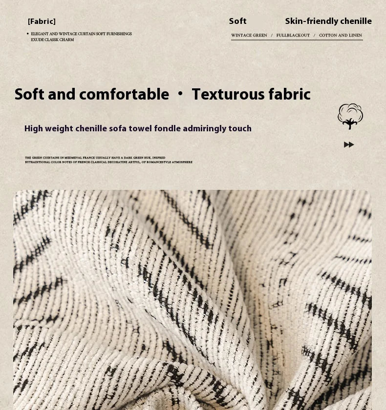 Nahaufnahme eines strukturierten cremefarbenen und schwarzen Strickgewebes mit einem eleganten Fischgrätenmuster.