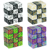 A set of acrylic D6 counter dice in various colors and combinations for tabletop games