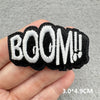 Black & White Racing Flag Embroidered Patches (Iron-On / Sew-On)