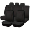 Black universal memory foam seat cushion designed for car, SUV, truck, and van seating.