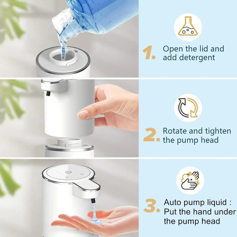 Touchless Automatic Soap Dispenser with Foam & Liquid Settings
