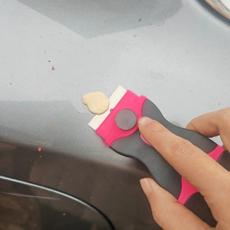 Double-Edged Razor Blade Scraper with Non-Slip Grip