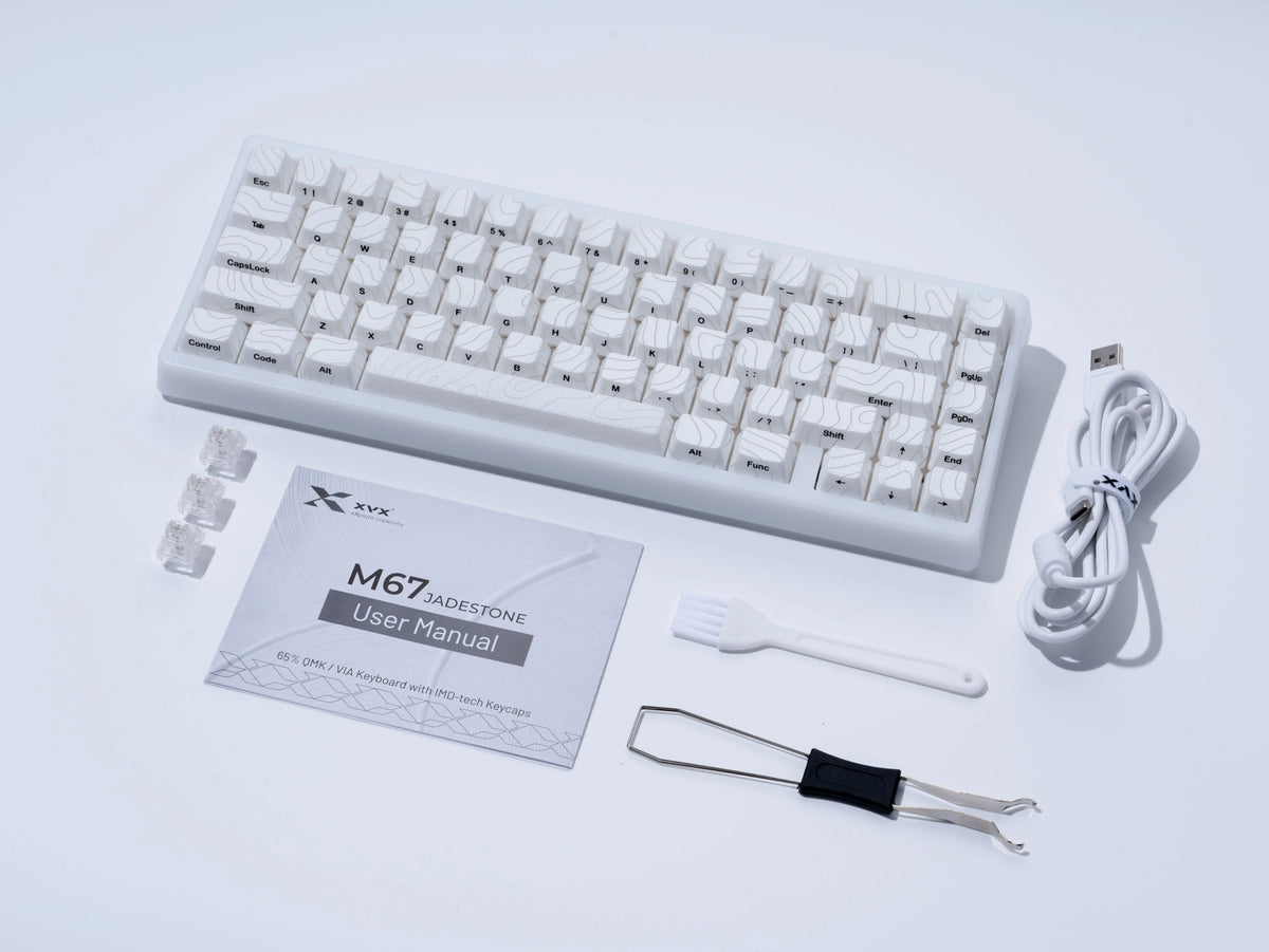 JadeStone 67-Key Wireless Mechanical Keyboard with IMD-Tech Keycaps