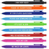 Satirical Quote Ballpoint Pen Set (9-Pack)