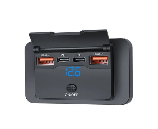 Dual USB Auto-Ladegerät mit PD & QC3.0 Schnellladung