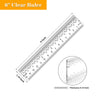 Zero-Centering Clear Acrylic Ruler for Crafting & Card Making