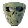 Full-Face Skeleton Mask with Tinted Goggles