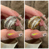 Multi-Layer Rhinestone Ring