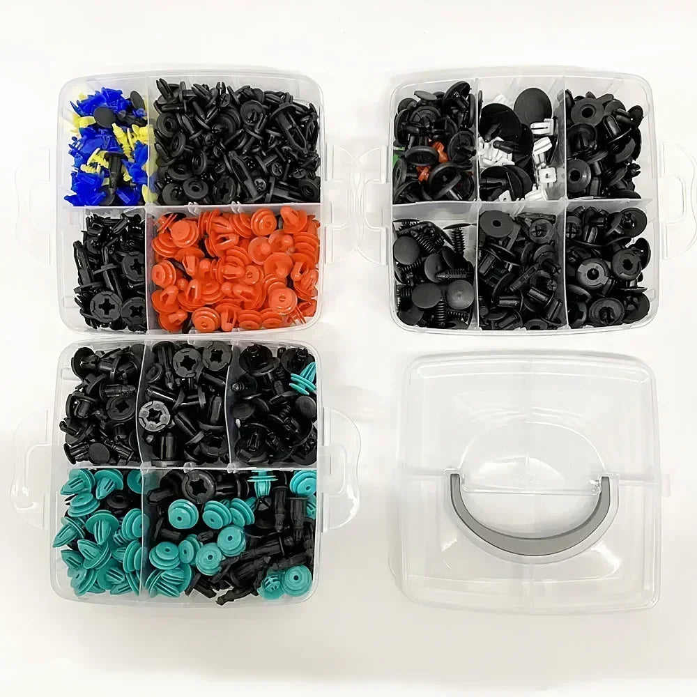 Universal Car Fastener Clip Kit – 100+ Pieces with Remover Tool