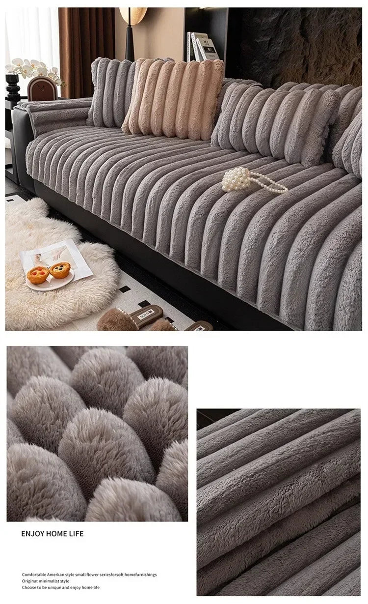Plush Non-Slip Sofa Cushion for Warmth and Protection