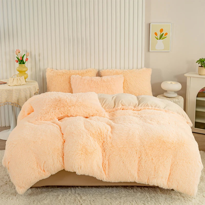 Plush 3-Piece Duvet Cover Set – Ultra-Soft Cozy Bedding