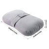 Almohada ergonómica de rodilla gris para dormidores de lado, dimensiones 39.00cm x 24.00cm.