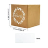 Elegant White & Black Wedding Card Box with Greeting Cards