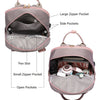 Women's Nylon Waterproof Casual Backpack with USB Port, Fits 15.6 Inch Laptop