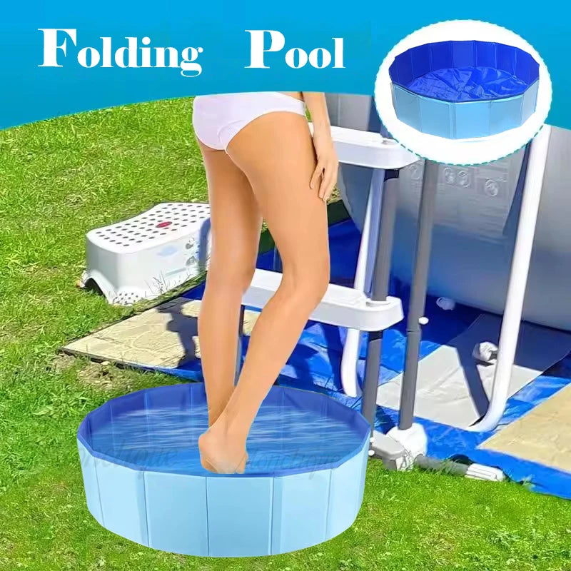 Foldable Foot Bath Basin – Portable Spa Basin for Travel, Camping, and Poolside Use