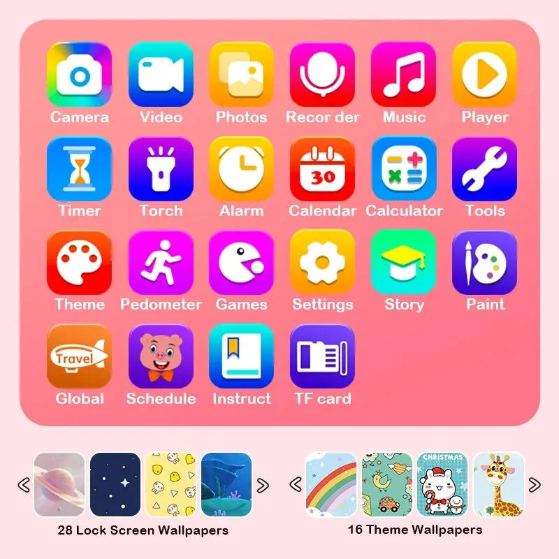 Kids' Learning Smartphone Toy with Camera & Games