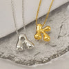 Personalized Initial Letter Necklace in Stainless Steel