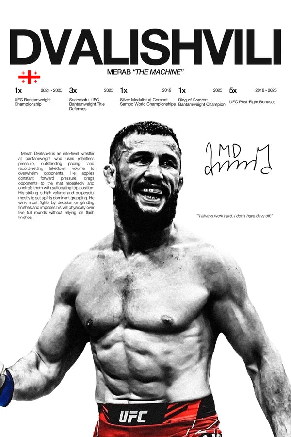 Martial Arts Legend Canvas Wall Art – Inspirational MMA Fighter Poster for Gym & Home