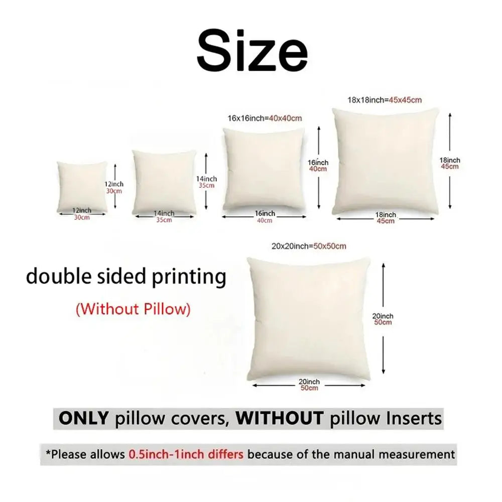 Beige Minimal Blooms Linen Throw Pillow Covers