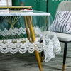 Elegant Lace Embroidered Waterproof Tablecloth