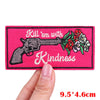 Encouraging Embroidered Iron-On Patches for Jackets, Jeans & Bags