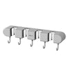 Wall-Mounted Mop and Broom Holder with Adhesive Mount
