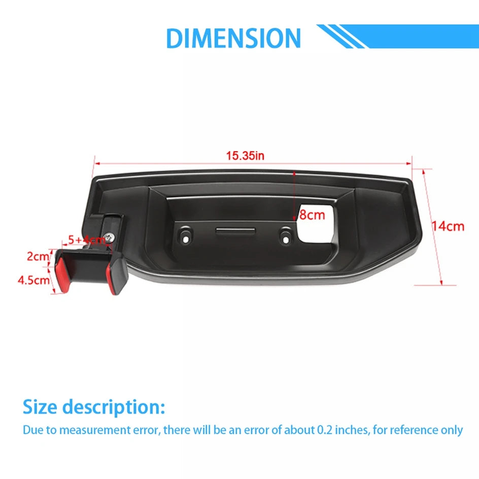 Center Console Organizer with Phone Holder for Dodge RAM 1500 (2012–2017)