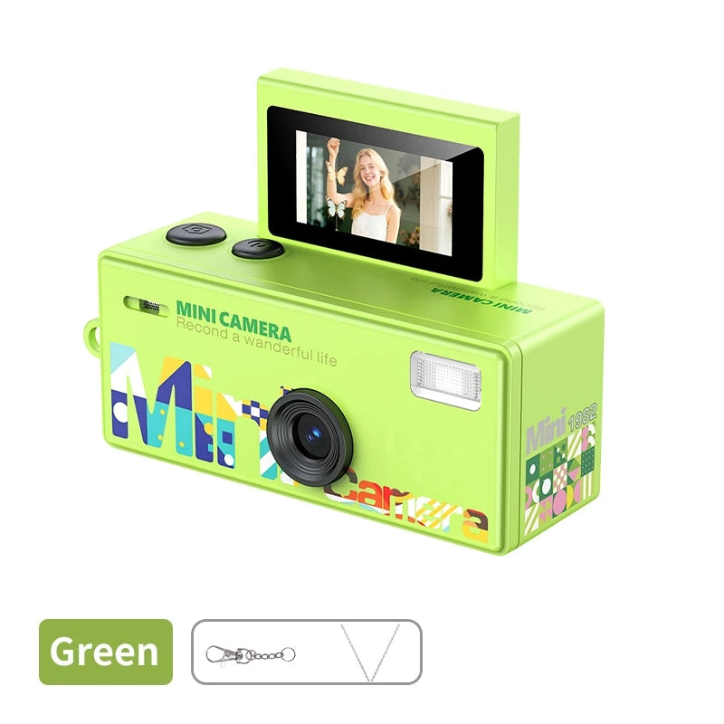 Compact Retro CCD Digital Camera with Flip Screen